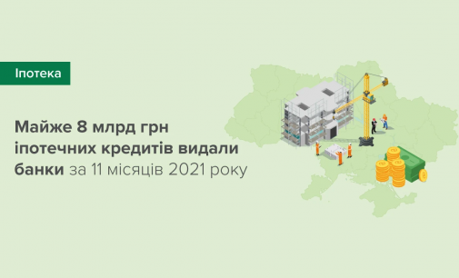 Банки видали майже 8 млрд грн іпотечних кредитів за 11 місяців 2021 року – результати опитування