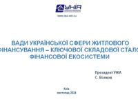 Вади української сфери житлового фінансування – ключової складової сталої фінансової екосистеми